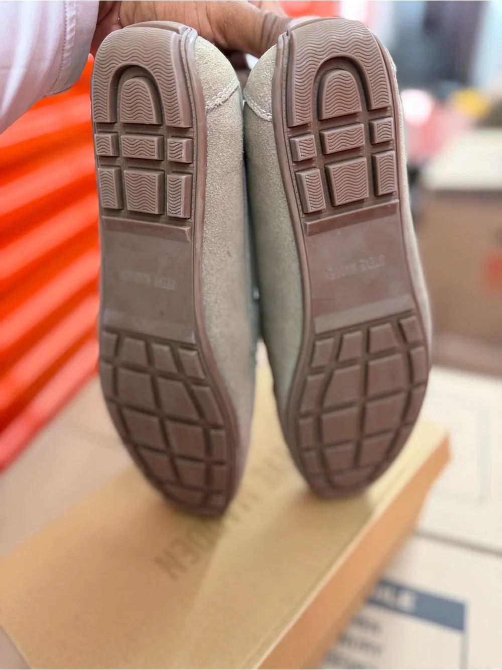 Steve Madden Olive Suede Penny Loafers
